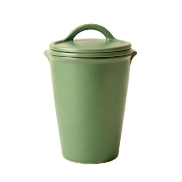 Elm Bluff Storage Canister With Lid - Green