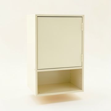 River Bluff Wall-Mounted Laundry Cabinet - Cream (synthetic illustration; no displayed measurements)