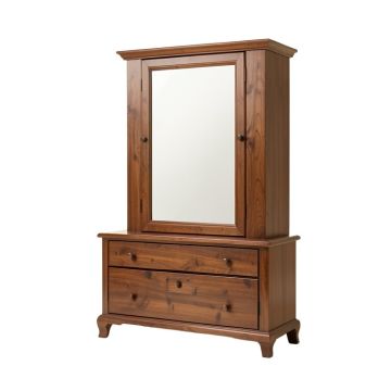 Schott Wood Cabinet Storage Chest Box Organizer Christmas Gift Free Standing Jewelry