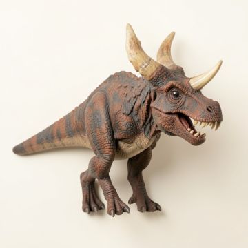 Scaled Triceratops Dinosaur Wall Décor (synthetic illustration; no displayed measurements)