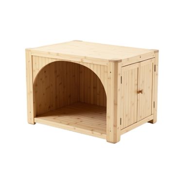 Sage Bridge Empty Furniture-Style Litter Enclosure - Beige