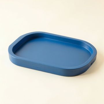 Cedar Bluff Serving Tray - Blue (synthetic illustration; no displayed measurements)