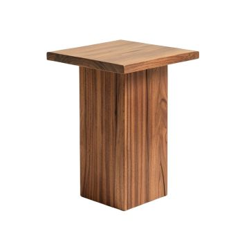 Garrettsville Solid Wood Pedestal End Table
