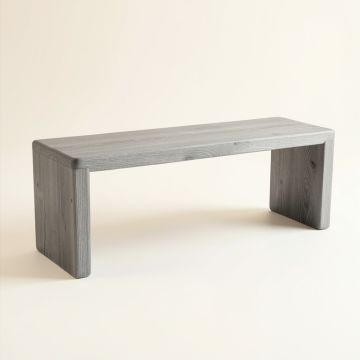 Vale Brook Indoor Bench - Gray (synthetic illustration; no displayed measurements)