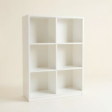 Linden Dell Freestanding Bookcase - White (synthetic illustration; no displayed measurements)