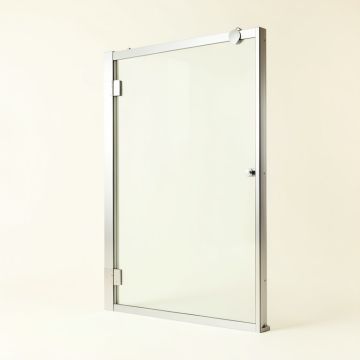 48 '' W X 78 '' H Single Sliding Frameless Shower Door (synthetic illustration; no displayed measurements)