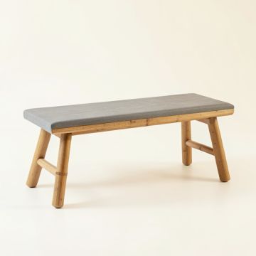 Wren Crossing Indoor Bench - Gray (synthetic illustration; no displayed measurements)