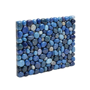 Lapis 3 '' X 12 '' Glass Pebbles Subway Wall & Floor Tile