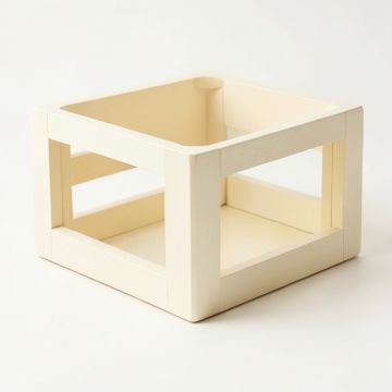 Holly Crossing Empty Furniture-Style Pet Crate - Cream (synthetic illustration; no displayed measurements)