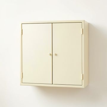 Glen Bluff Wall-Mounted Laundry Cabinet - Cream (synthetic illustration; no displayed measurements)