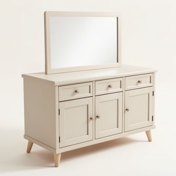 Poplin 72 '' Vanity Base Only With Furniture Legs , 4 Doors And 3 Drawers (synthetic illustration; no displayed measurements)