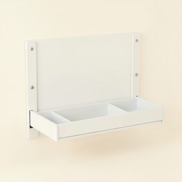 Cedar Bluff Empty Wall-Mounted Tool Organizer Panel - White (synthetic illustration; no displayed measurements)