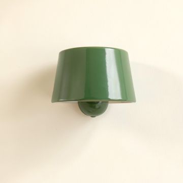 Harbor Bridge Wall Sconce Mounted On A Plain Wall - Green (synthetic illustration; no displayed measurements)