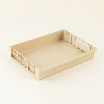 Laurel Bridge Empty Under-Desk Cable Tray - Beige (synthetic illustration; no displayed measurements)