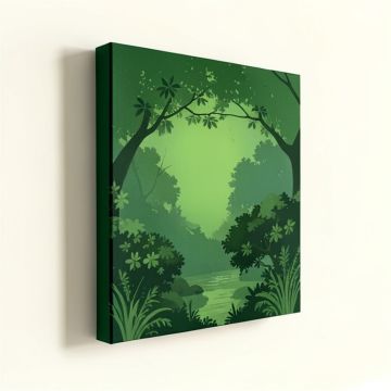 The Zen Garden - Wrapped Canvas Graphic Art Print (synthetic illustration; no displayed measurements)