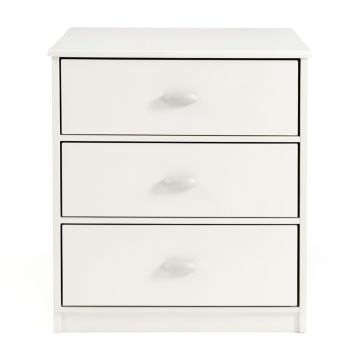 Fabela 3 - Drawer Nightstand In Bright White (synthetic illustration; no displayed measurements)