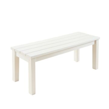 Moss Bluff Indoor Bench - White (synthetic illustration; no displayed measurements)