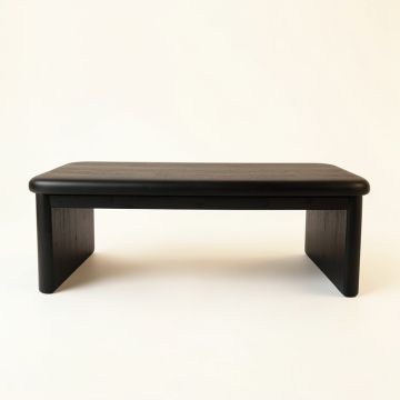 Moss Branch Indoor Bench - Black (synthetic illustration; no displayed measurements)