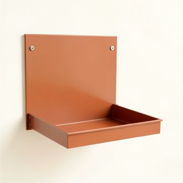 Hazel Bluff Empty Wall-Mounted Tool Organizer Panel - Terracotta (synthetic illustration; no displayed measurements)