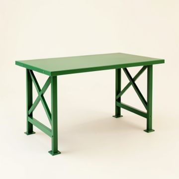 Alder Branch Empty Workshop Workbench - Green (synthetic illustration; no displayed measurements)