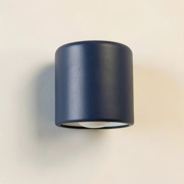 Willow Bluff Wall Sconce Mounted On A Plain Wall - Navy (synthetic illustration; no displayed measurements)