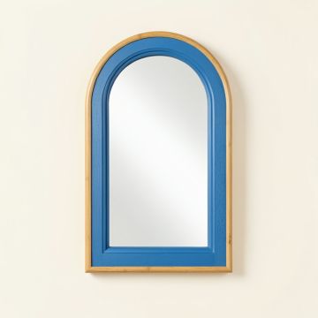 Ridge Bend Framed Wall Mirror - Blue (synthetic illustration; no displayed measurements)