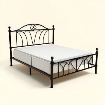 Metal Queen Platform Bed (synthetic illustration; no displayed measurements)
