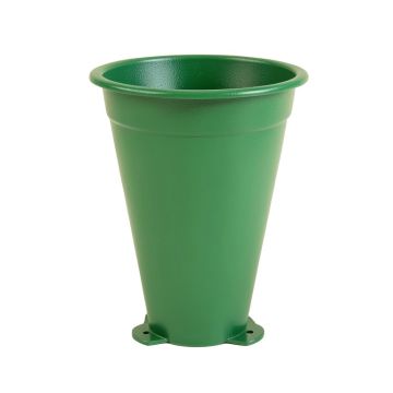 Dawn Bend Empty Railing Planter With Integral Brackets - Green