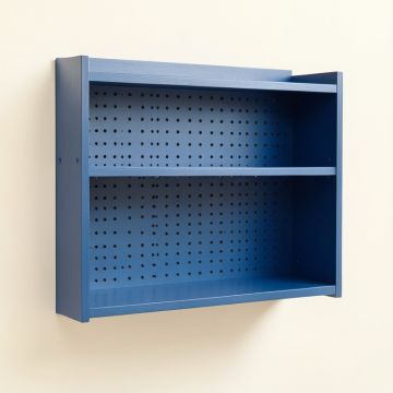 Harbor Edge Empty Wall-Mounted Tool Organizer Panel - Blue (synthetic illustration; no displayed measurements)