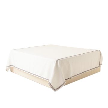 Dune Crest Flat Bed Sheet - White