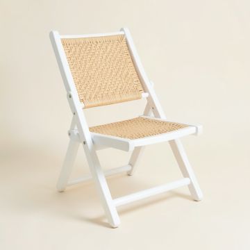 Willow Crossing Folding Outdoor Chair - White (synthetic illustration; no displayed measurements)