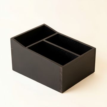 Hill Branch Empty Coffee-Station Organizer - Black (synthetic illustration; no displayed measurements)
