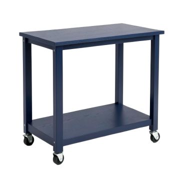 Flint Crest Empty Rolling Workshop Cart - Navy (synthetic illustration; no displayed measurements)