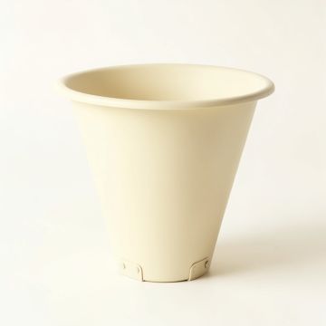 Dawn Crest Empty Railing Planter With Integral Brackets - Ivory (synthetic illustration; no displayed measurements)