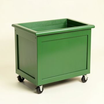 Linden Crossing Empty Rolling Workshop Cart - Green (synthetic illustration; no displayed measurements)
