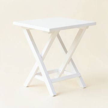 Ridge Canyon Compact Balcony Table - White (synthetic illustration; no displayed measurements)