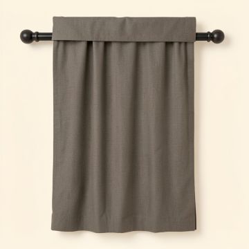 Trevin 100 % Cotton Toile Room Darkening Rod Pocket Single Curtain Panel (synthetic illustration; no displayed measurements)