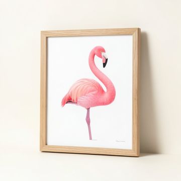 Flamingo By Suren Nersisyan - Print (synthetic illustration; no displayed measurements)