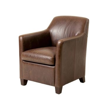 Amir Genuine Leather Upholstered Dining Chair