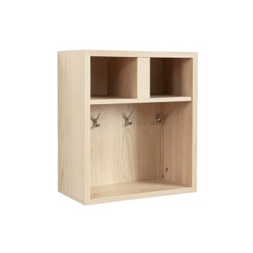 Glen Bend Wall-Mounted Entryway Organizer Shelf - Beige