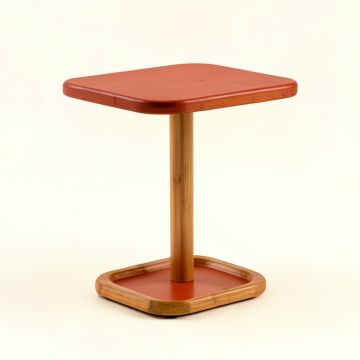 Cedar Crest Compact Balcony Table - Terracotta (synthetic illustration; no displayed measurements)