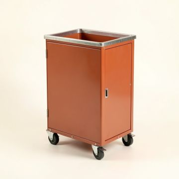 Ash Bluff Empty Rolling Workshop Cart - Terracotta (synthetic illustration; no displayed measurements)
