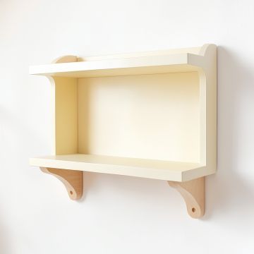 Flint Bluff Wall-Mounted Entryway Organizer Shelf - Cream (synthetic illustration; no displayed measurements)
