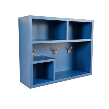 Oak Crest Wall-Mounted Entryway Organizer Shelf - Blue