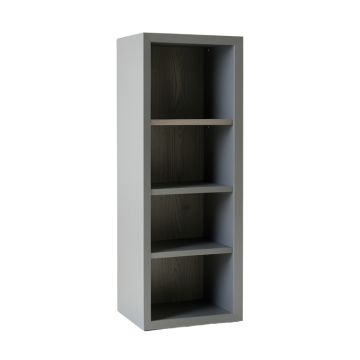 Oak Crest Narrow Cubby Tower - Gray (synthetic illustration; no displayed measurements)