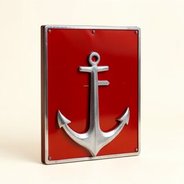Merrydale Lake Life With Anchor Beautiful Solid Steel Home Decor Metal Art Wall Sign (synthetic illustration; no displayed measurements)