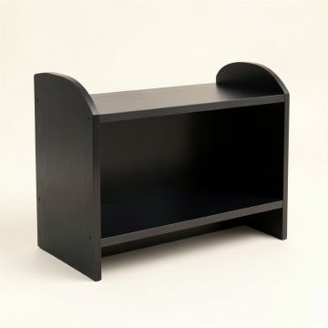 Dune Crest Desktop Shelving Unit - Black (synthetic illustration; no displayed measurements)