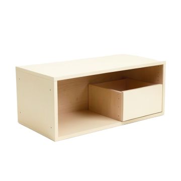 Cliff Canyon Shoe Storage Bench - Cream