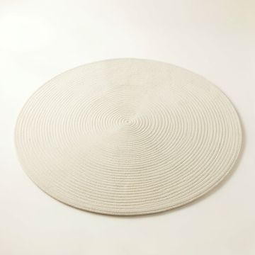 Field Canyon Round Area Rug - Ivory (synthetic illustration; no displayed measurements)