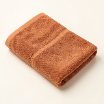 Clay Bend Bath Towel - Terracotta (synthetic illustration; no displayed measurements)